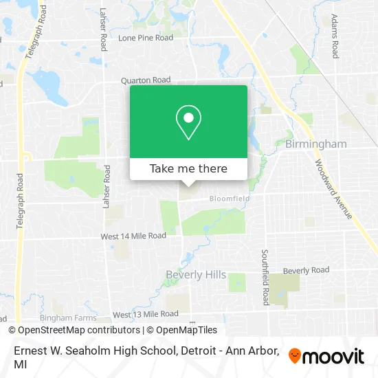 Ernest W. Seaholm High School map