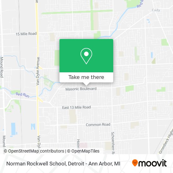 Mapa de Norman Rockwell School