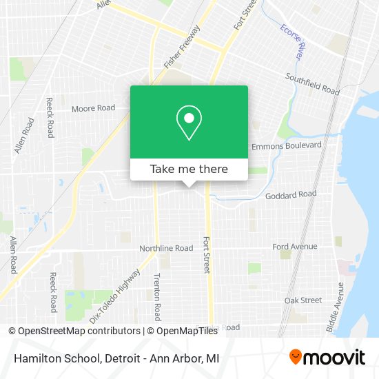 Hamilton School map