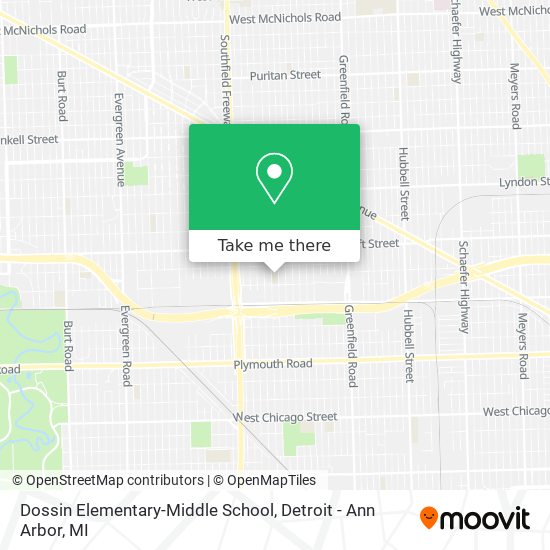Dossin Elementary-Middle School map