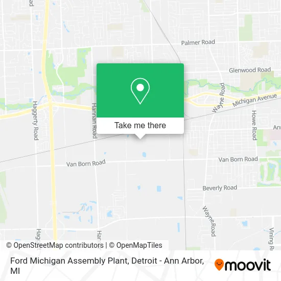Ford Michigan Assembly Plant map