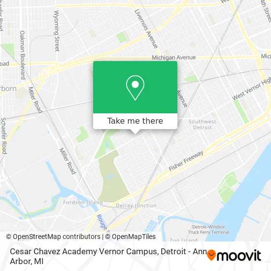 Cesar Chavez Academy Vernor Campus map