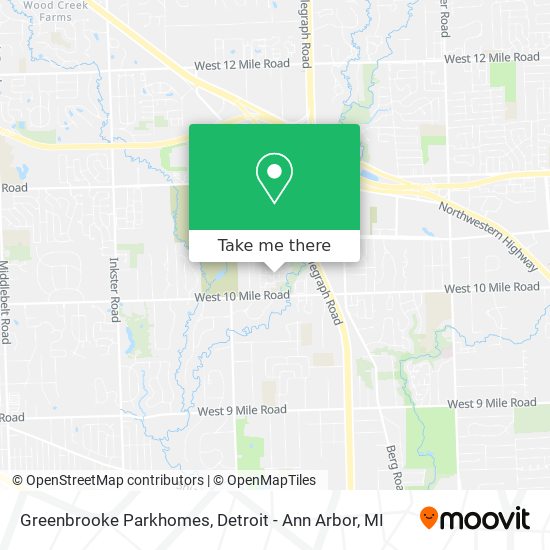 Greenbrooke Parkhomes map