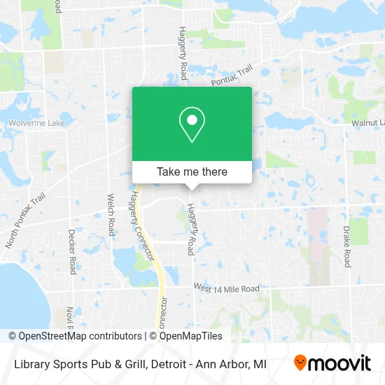 Library Sports Pub & Grill map