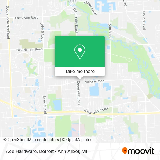 Ace Hardware map