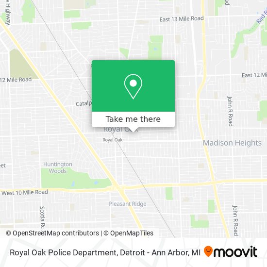 Mapa de Royal Oak Police Department