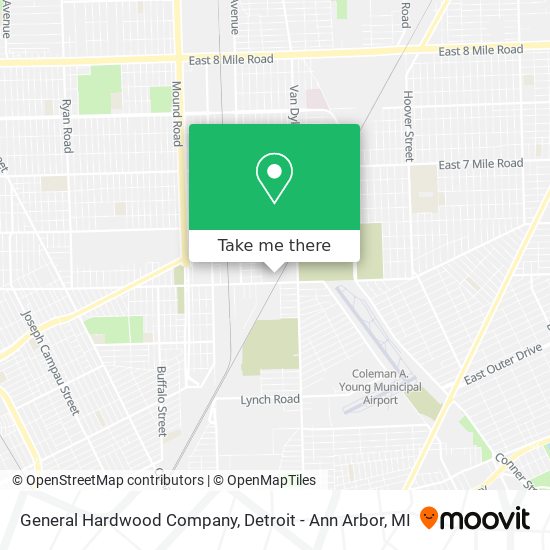 Mapa de General Hardwood Company