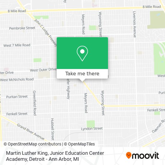 Mapa de Martin Luther King, Junior Education Center Academy