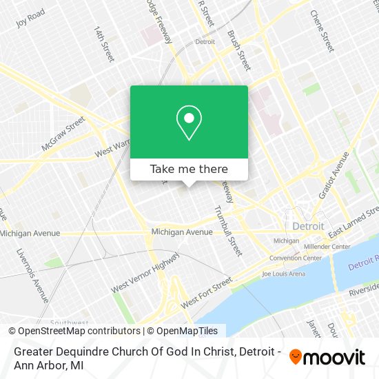 Greater Dequindre Church Of God In Christ map