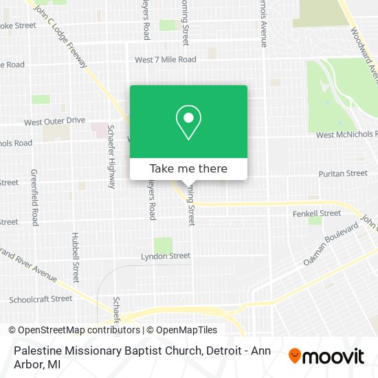 Palestine Missionary Baptist Church map