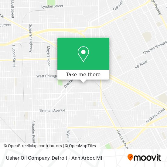 Usher Oil Company map