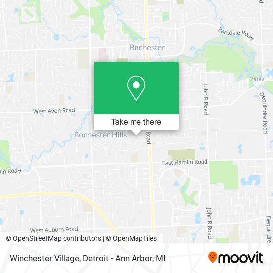 ¿Cómo llegar a Winchester Village en Detroit Ann Arbor, MI en autobús?