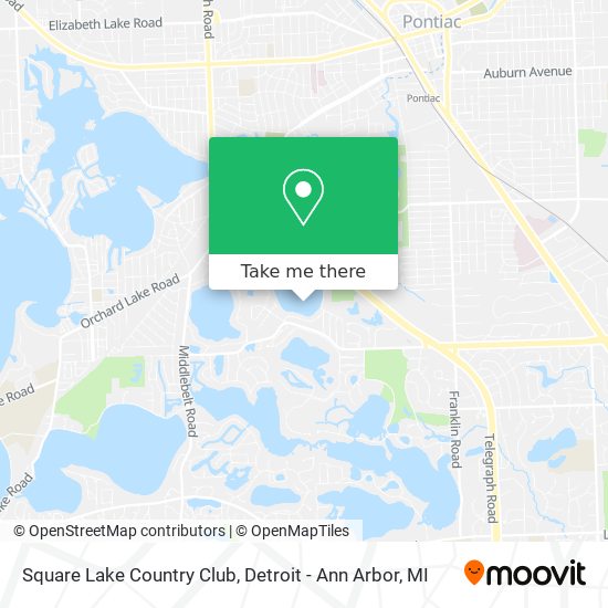 Square Lake Country Club map