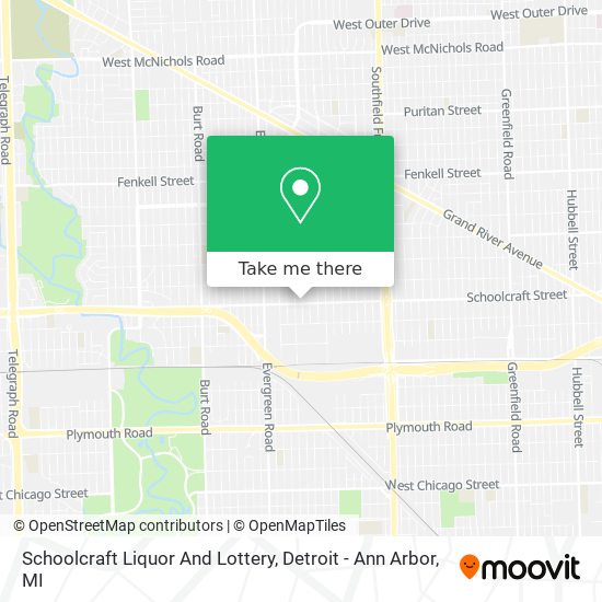 Schoolcraft Liquor And Lottery map