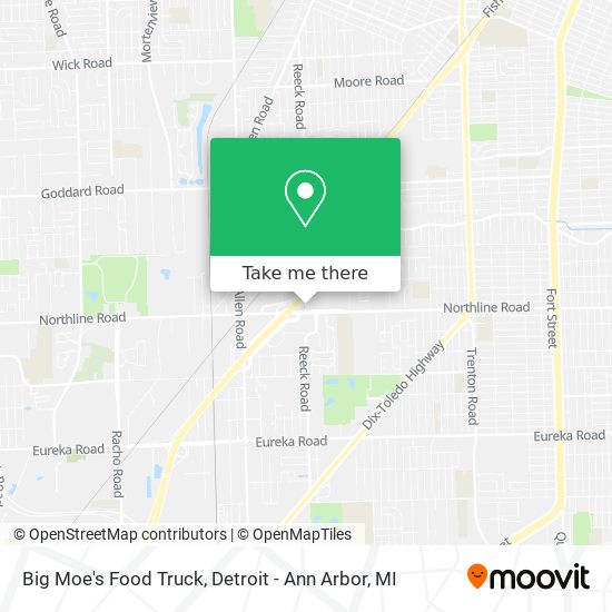 Big Moe's Food Truck map