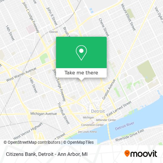 Mapa de Citizens Bank
