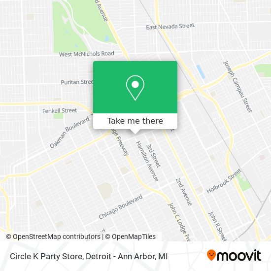 Mapa de Circle K Party Store