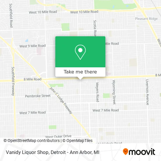 Mapa de Vanidy Liquor Shop