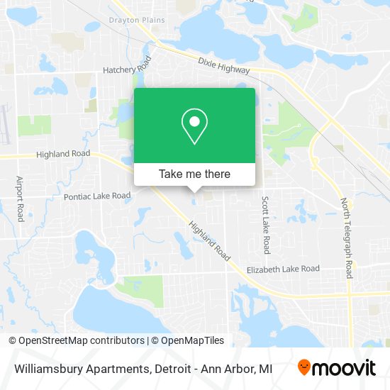 Mapa de Williamsbury Apartments