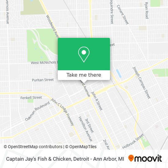 Captain Jay's Fish & Chicken map