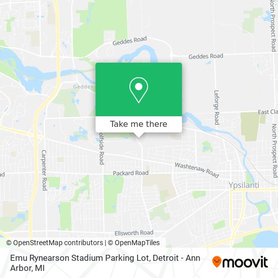 Emu Rynearson Stadium Parking Lot map
