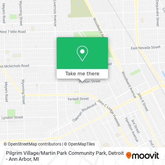 Mapa de Pilgrim Village / Martin Park Community Park