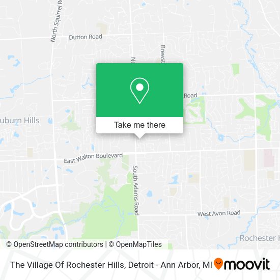 Mapa de The Village Of Rochester Hills