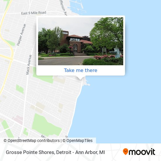 Grosse Pointe Shores map