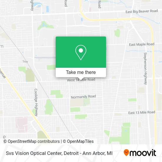 Svs Vision Optical Center map