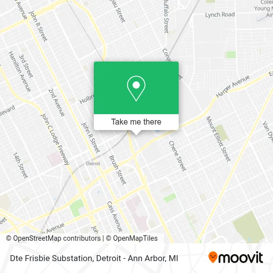 Dte Frisbie Substation map