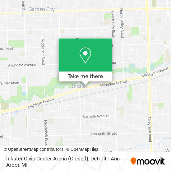 Inkster Civic Center Arena (Closed) map