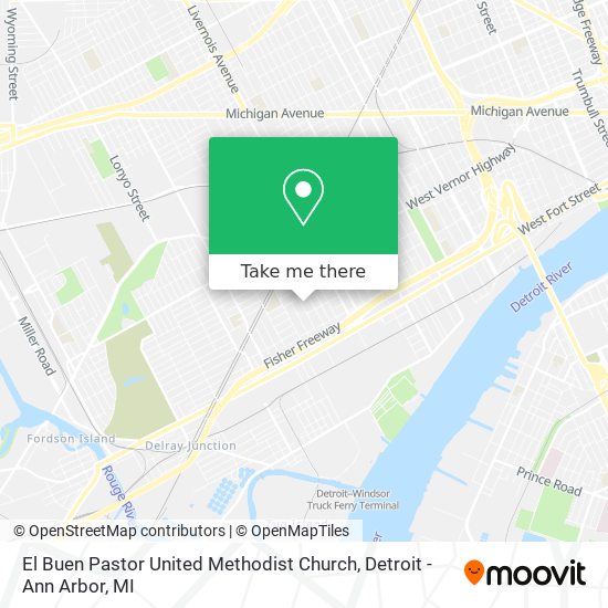 El Buen Pastor United Methodist Church map