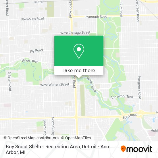 Mapa de Boy Scout Shelter Recreation Area