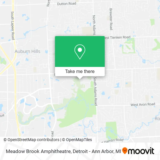 Meadow Brook Amphitheatre map