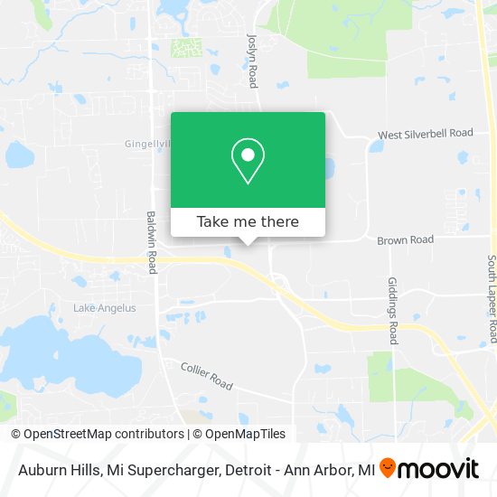 Mapa de Auburn Hills, Mi Supercharger