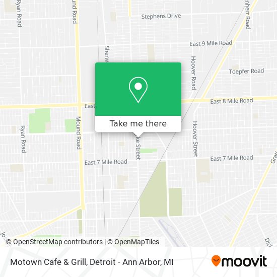 Mapa de Motown Cafe & Grill