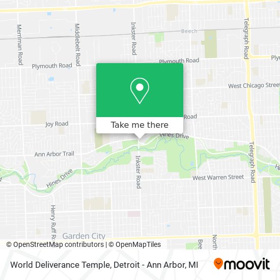 World Deliverance Temple map