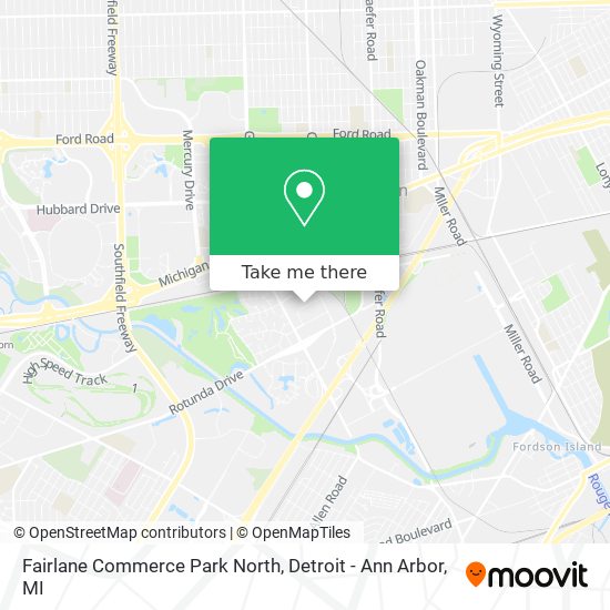 Fairlane Commerce Park North map