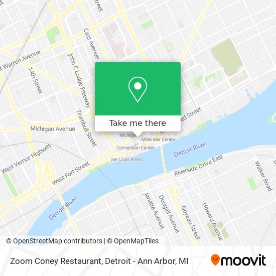 Zoom Coney Restaurant map