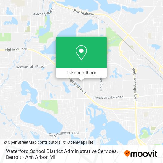 Waterford School District Administrative Services map