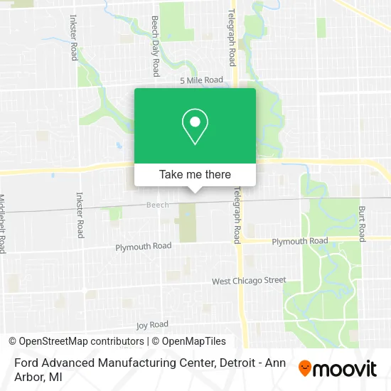 Ford Advanced Manufacturing Center map