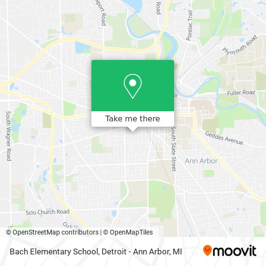 Bach Elementary School map