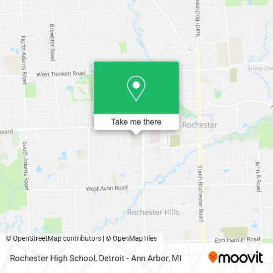 Rochester High School map
