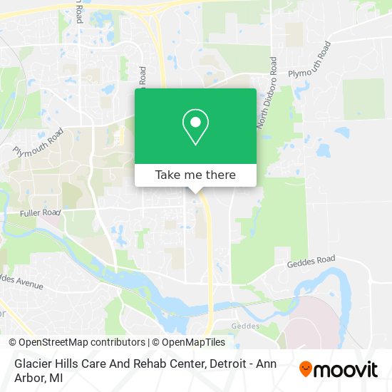 Glacier Hills Care And Rehab Center map