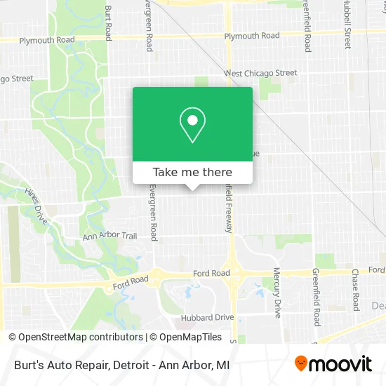 Burt's Auto Repair map