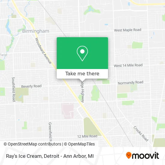 Ray's Ice Cream map