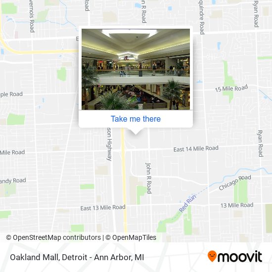 Oakland Mall map