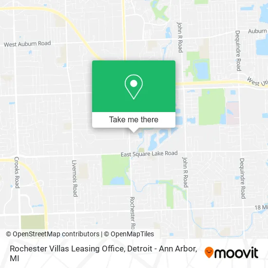 Rochester Villas Leasing Office map