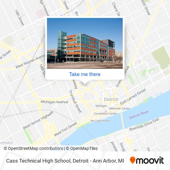 Cass Technical High School map