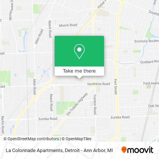 Mapa de La Colonnade Apartments